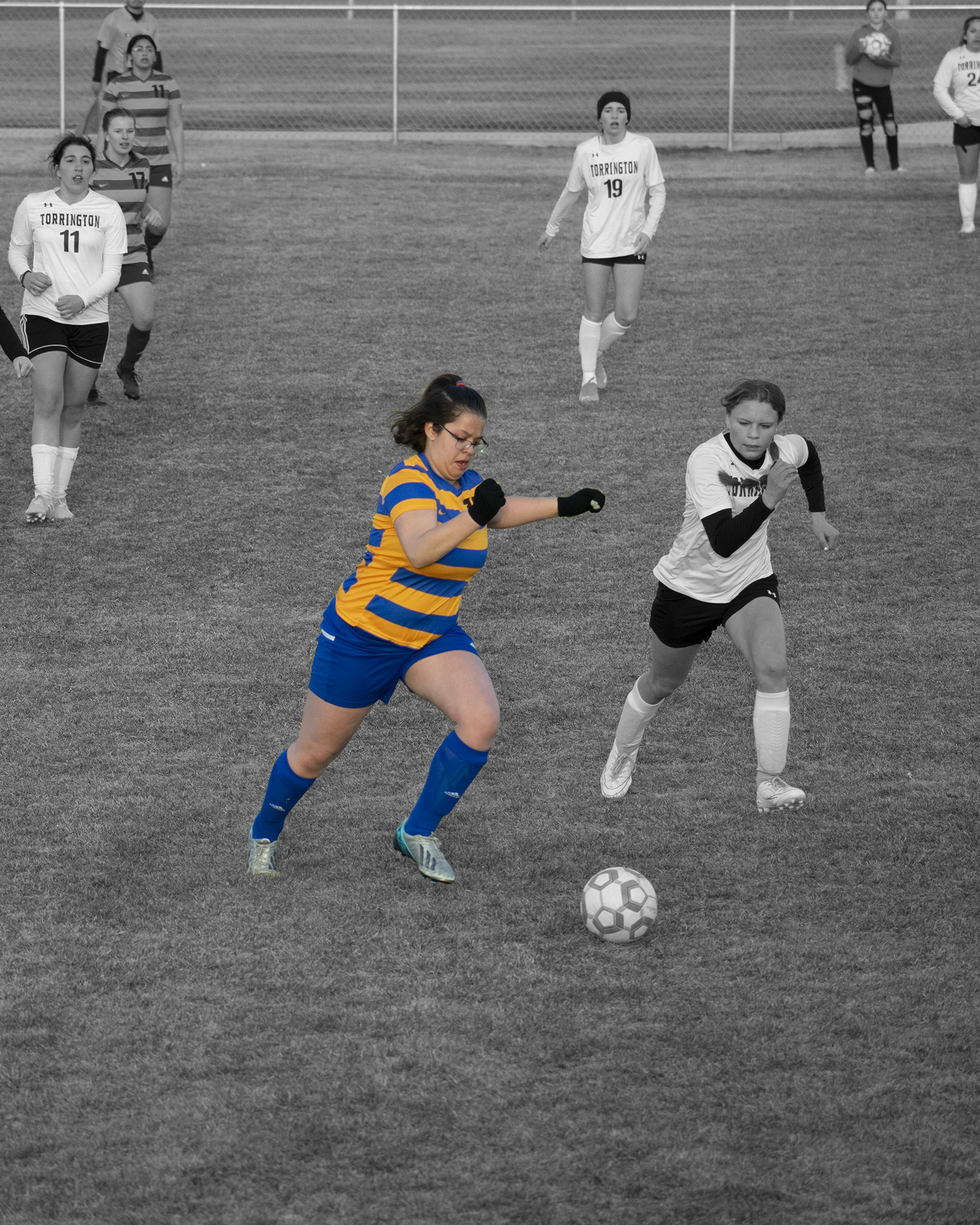 Briana in spot-color